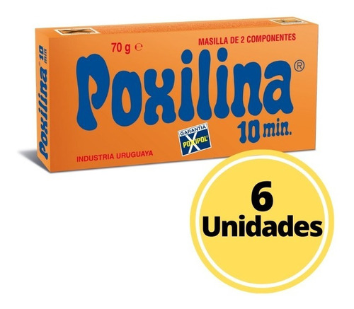Pack 6 Unidades Poxilina® 38 Ml.