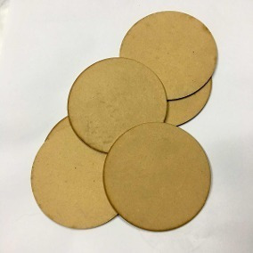 Circulo 6 Cm Diametro Mdf 3mm Con 100 Pz