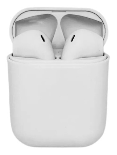 Auriculares Bluetooth Inpods 12 modelo simple, V5.3, color: blanco, color claro, verde