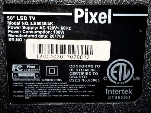 Tarjeta Madre Main Pixel Le5038/4k Tp.ms3458.pc757 (Usado)