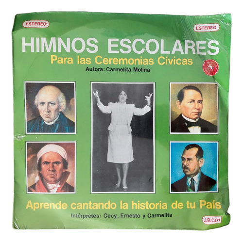 Disco Lp De Himnos Escolares Para Las Ceremonias Cívicas 