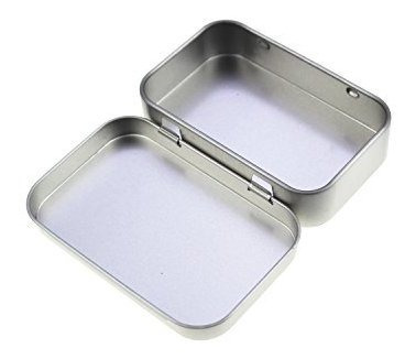 22 Cajas De Metal Rectangulares Con Tapa 9cm X 6cm X 2cm