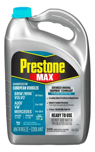 comprar Prestone Antifreeze coolant 50\u002F50 European Teal Turquesa