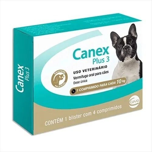 Vermifugo Canex Premium Giardia Caes 10kg 4 Comprimidos Ceva