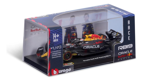 Bburago 1:43 Carrera Oracle Red Bull Racing Rb19 (2023) C...