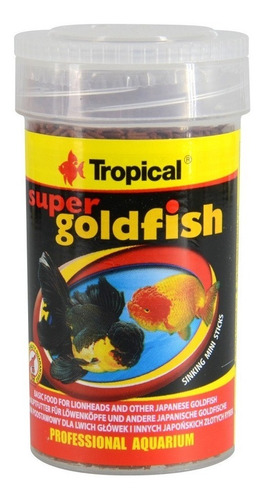 Imagen 2 de 5 de Alimento Tropical Super Goldfish Mini Sticks 150 Gramos Peces Carassius Agua Fría