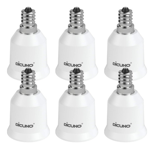 Adaptador Dicuno E12 A E26, Conector De Lámpara Mediana E12
