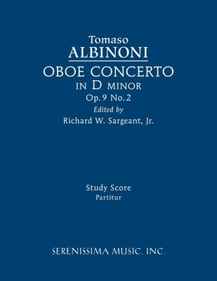 Libro Oboe Concerto In D Minor, Op.9 No.2: Study Score - ...