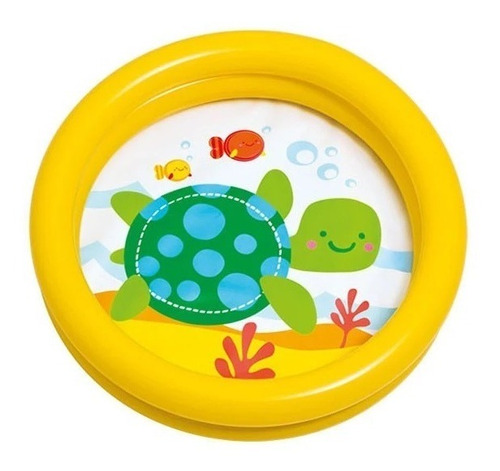 Pileta Infantil Inflable Intex Redonda Tortuga Bebe 61x15 Cm