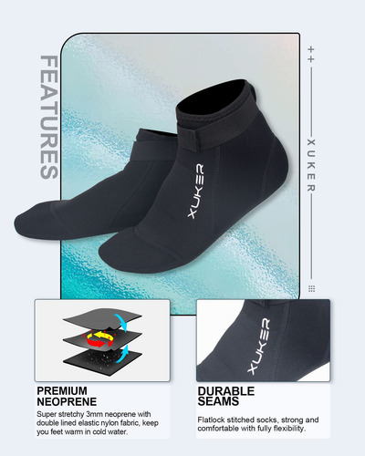 Calcetines De Neopreno 3 Mm Para Playa Y Deportes Acuáticos