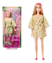 Comprar Muñeca Barbie Día De Spa Accesorios Y Mascota