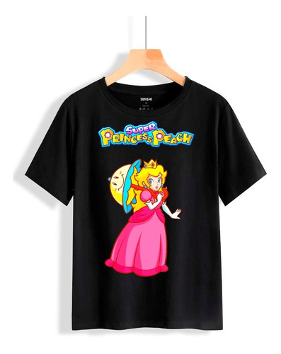 Polera Estampada Mario Bros Princesa Niñas Cod 0009