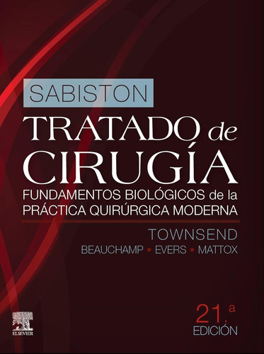 Libro Sabiston Tratado De Cirugía 21 Ed Nuevo 