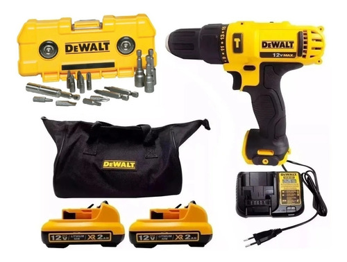 Furadeira Parafusadeira 12v Impacto Dcd716 Dewalt + Pontas