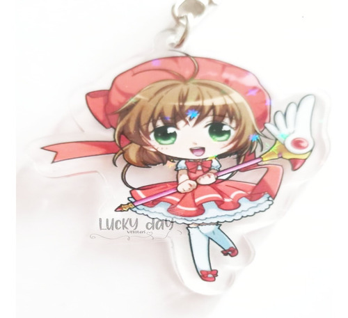 Llavero Sakura Card Captors De Acrilico Kawaii Doble Vista