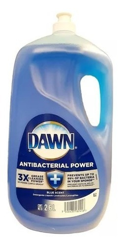 Lavatrastes Dawn Antibacterial Power 2.6 Lt