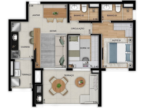 Imagem 21 de 27 de Apartamento À Venda No Bairro Brooklin Paulista - São Paulo/sp - O-27256-44491