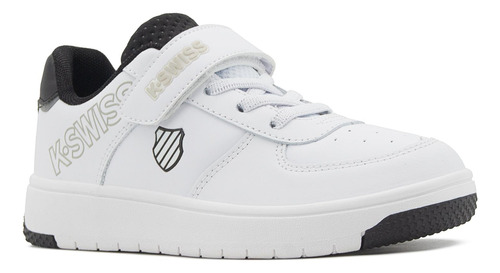 Tenis Infantil S-swiss Salt Casual De Piel Blanco 17-22