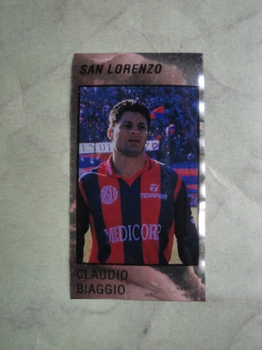 Figuritas Futbol Año 1993 - 1994 San Lorenzo Biaggio