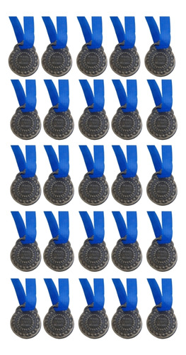 Kit C/25 Medalhas De Ouro Prata Ou Bronze Hmérito C/fita40mm