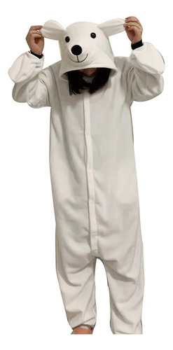 Pijama Blanco Para Mujer Con Forma De Oso Polar En 3d