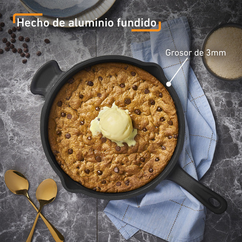 Sartén Imusa Skillet Delicia, cuenta con base difusora para perfecta distribución y retención de calor, para obtener deliciosos resultados, 8122000