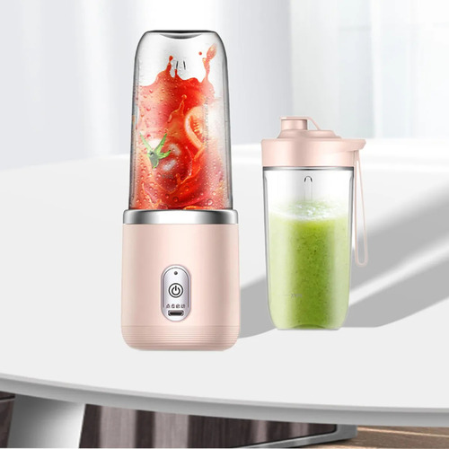 Hh Mini Exprimidor De Frutas Eléctrico Con Licuadora De