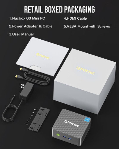 Gmktec G3 Plus Mini Pc, Intel Twin Lake N150 (ngb Ram Actual