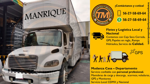 Fletes Mudanzas Económico Cdmx/foraneo