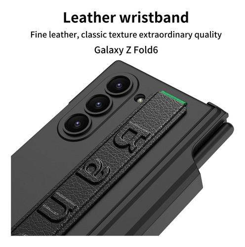 Funda Con Bisagra Magnética Para Samsung Galaxy Z Fold 6, Soporte Para Bolígrafos Con Película De Vidrio, Pliegue En Z, 6 P