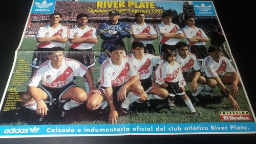 Poster River Plate Campeon 1993 * 54 X 40 (o055)