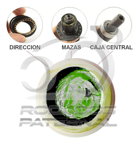 Grasa De Rodamiento Verde Para Bicicleta 100grs
