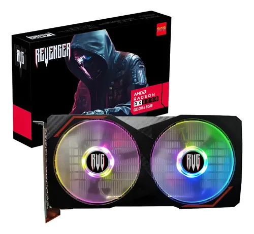 Placa De Vídeo Amd Rx6600 8gb Gddr6 + Brinde Kit De Fans C/3