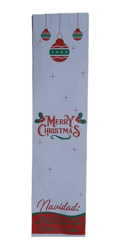 Bolsas Largas Para Pan De Jamón Merry Christmas