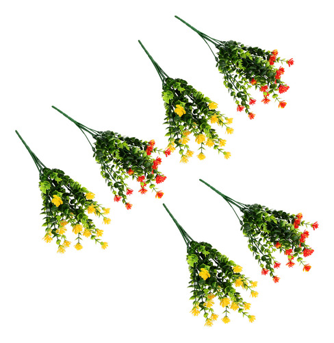 Ramo De Flores Artificiales De Imitación Para Cementerio, 6