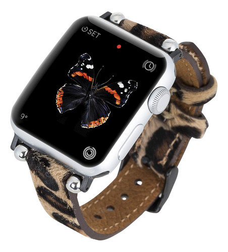 Foggia Correa De Cuero Compatible Con Apple Watch Series 1,