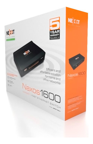 Switch Nexxt Naxos1600 De 16 Puertos 10/100 Mbps Escritorio