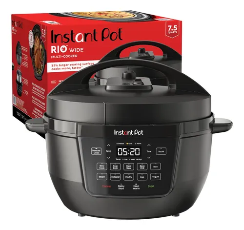 Olla Eléctrica Multicocina Instant Pot Rio De 7,5 L Con Base