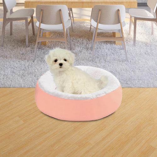 Almohadilla Redonda Para Dormir Para Gatos, Cojín 50cm Rosa