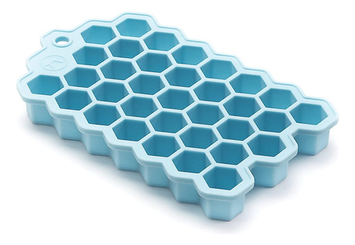 Conjunto De Cubitera De Hielo Hexagonal  S  Azul