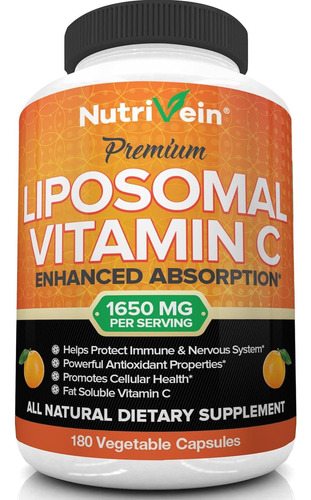 Nutrivein Liposomal Vitamina C X 180 Cáps