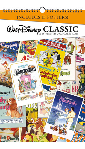 Libro: 2022 Disney Classic Posters Oversized Poster Calendar