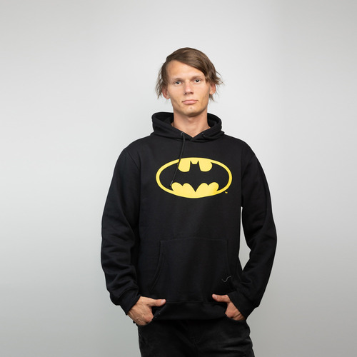 Poleron Hombre Batman Fresh Icon Negro Dc Comics