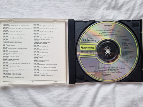 Cd Vive La France Ravel Debussy Saint-saens (Usado)