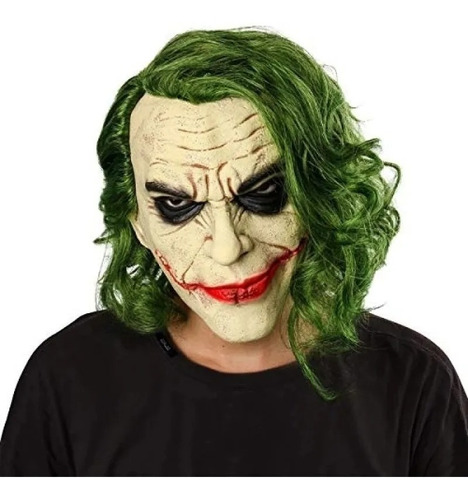 Máscara Látex Cosplay Fantasia Realista Coringa Joker Batman