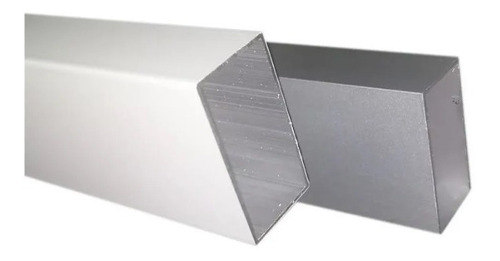 Tubo Rectangular De Aluminio 3in X 1.3/4 (1.5mtr Lineal) 