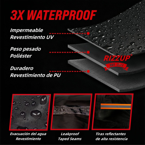 Funda Motocicleta Grueso Impermeable Cubiertas Protección