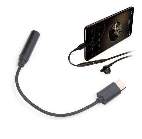 Imagen 5 de 10 de Cable Adaptador De 3,5 Mm A Tipo C Trrs Cable Convertidor Tr