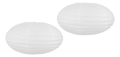 2 Uds Farolillos De Papel Colgantes Decoración 40cmx20cm