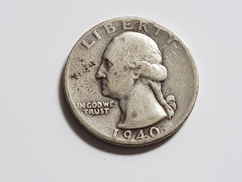 Moneda Usa Quarter Dollar 1940 Plata 900 (Usado)